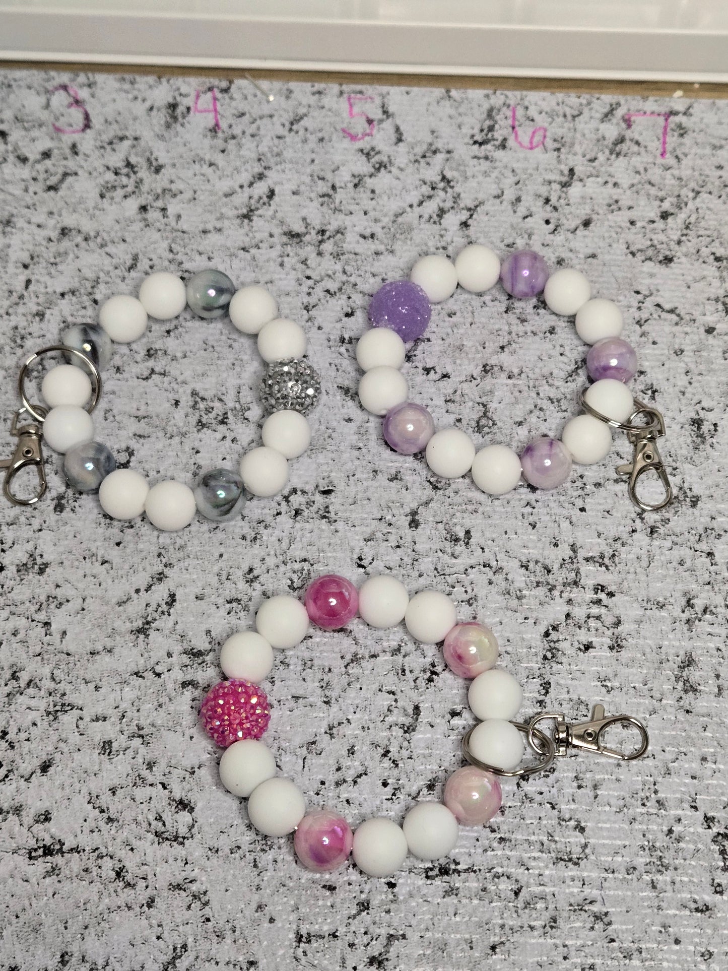 Mini cloud bead wristlet