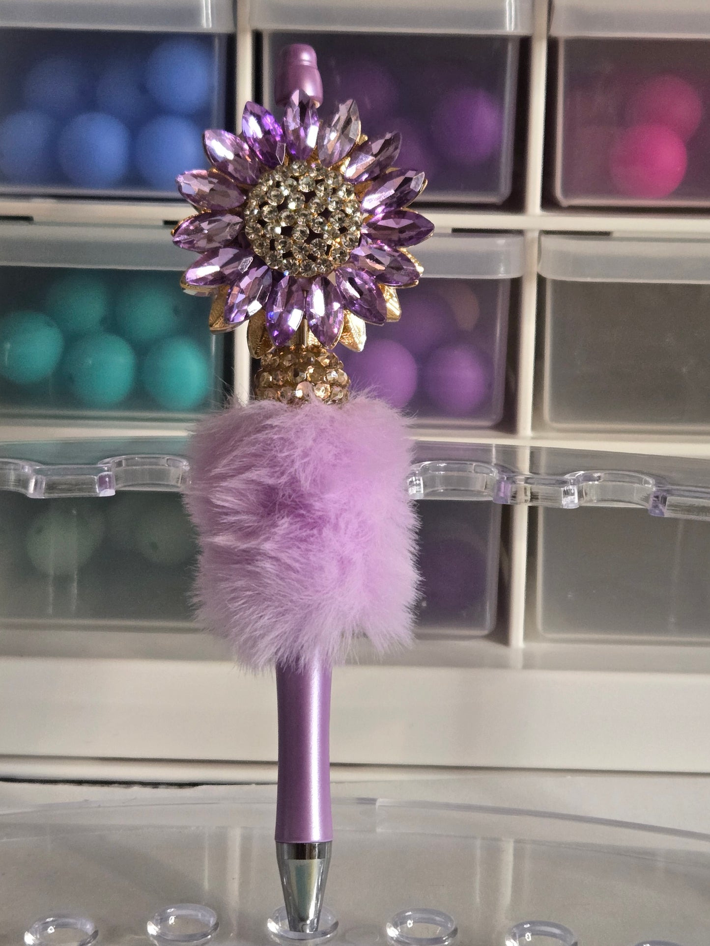 Fancy Flower Bling Pen