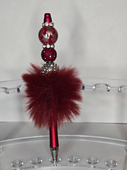 Fancy Snowflake Fluffy Pen